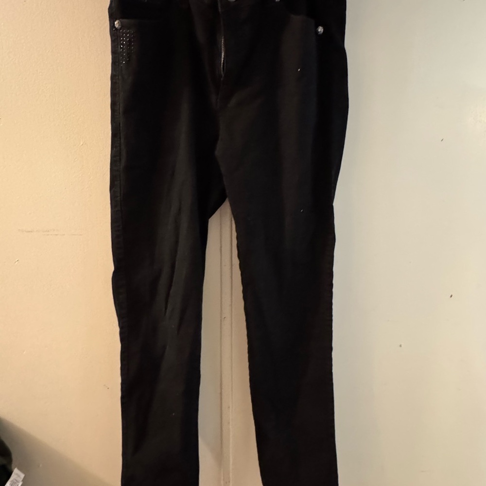 Elegant Black Straight Leg Women's Jeans